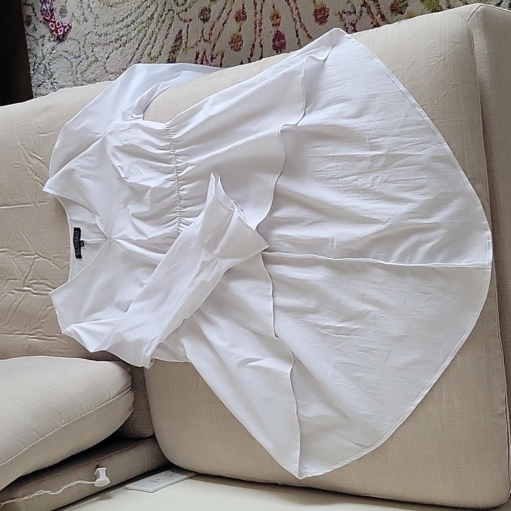 Hi-Lo Top With Flare sleeves